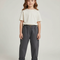 Pantalon Gris Harem Ample Décontracté Enfant Coton - Molleton