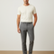 Pantalon Gris Slim Habillé Motif Carreaux Élégant - Gabardine