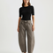 Pantalon Gris Baggy Denim Décontracté Femme - Jean