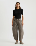 Pantalon Gris Baggy Denim Décontracté Femme - Jean