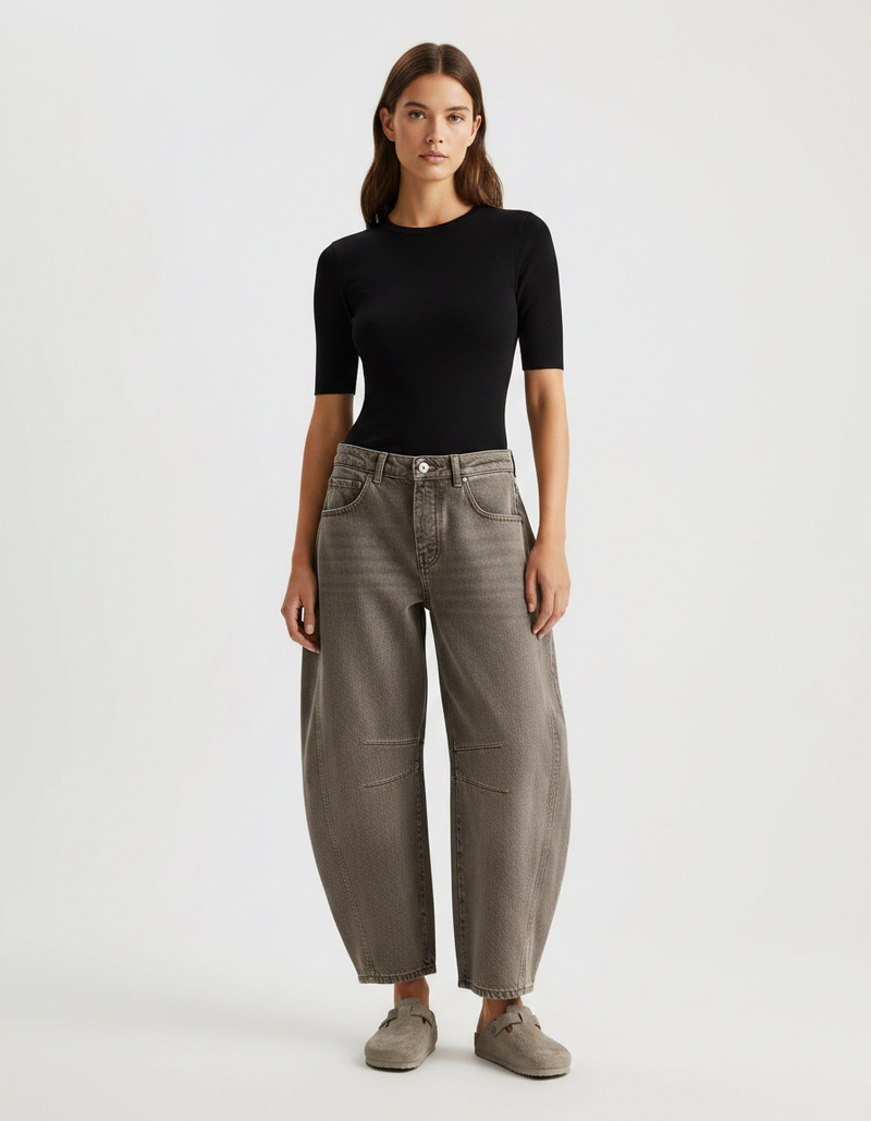 Pantalon Gris Femme