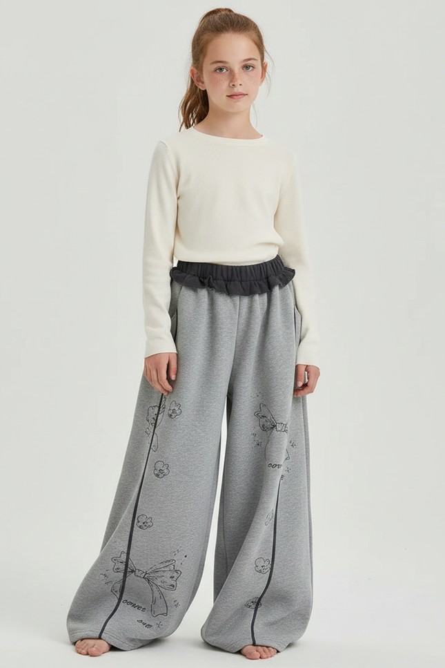Pantalon Gris Argenté - Molleton