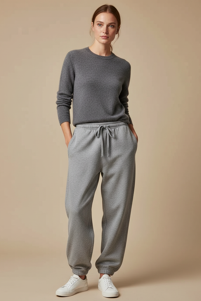 Pantalon Gris Ample - Molleton