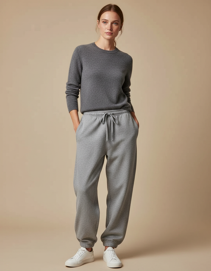 Pantalon Gris Ample - Molleton