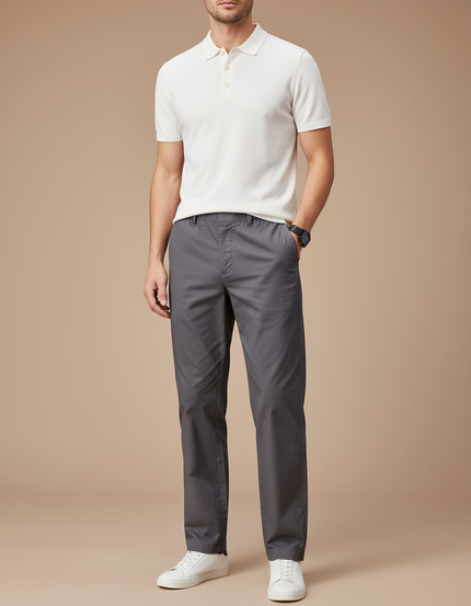 Pantalon Casual Gris - Coton