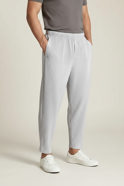 Pantalon Gris Clair - Polyester