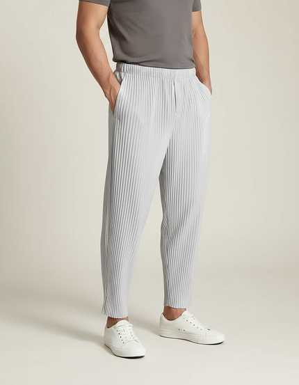 Pantalon Gris Clair - Polyester