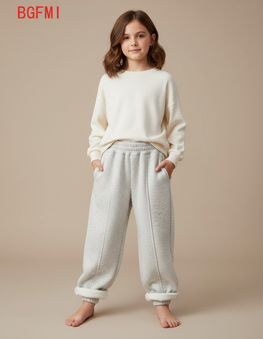 Pantalon Barrel Gris - Molleton