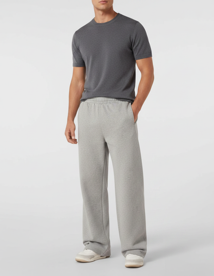 Pantalon Gris Ample Décontracté Molletonné Homme Sport