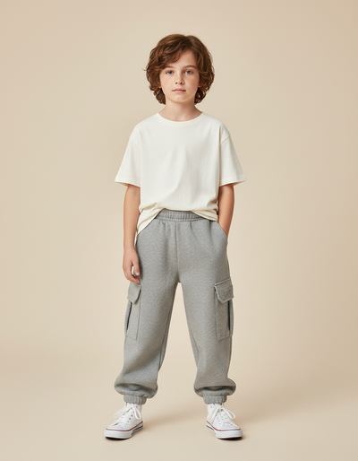 Pantalon Gris Cargo