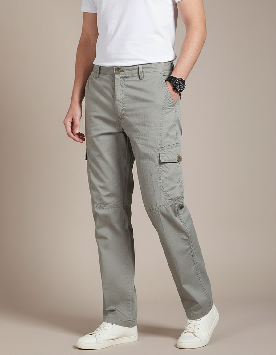 Pantalon Battle Gris - Gabardine