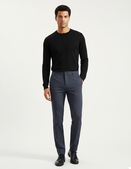 Pantalon Costume Gris Anthracite - Gabardine