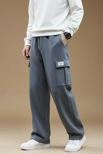 Pantalon Gris Bleu - Molleton