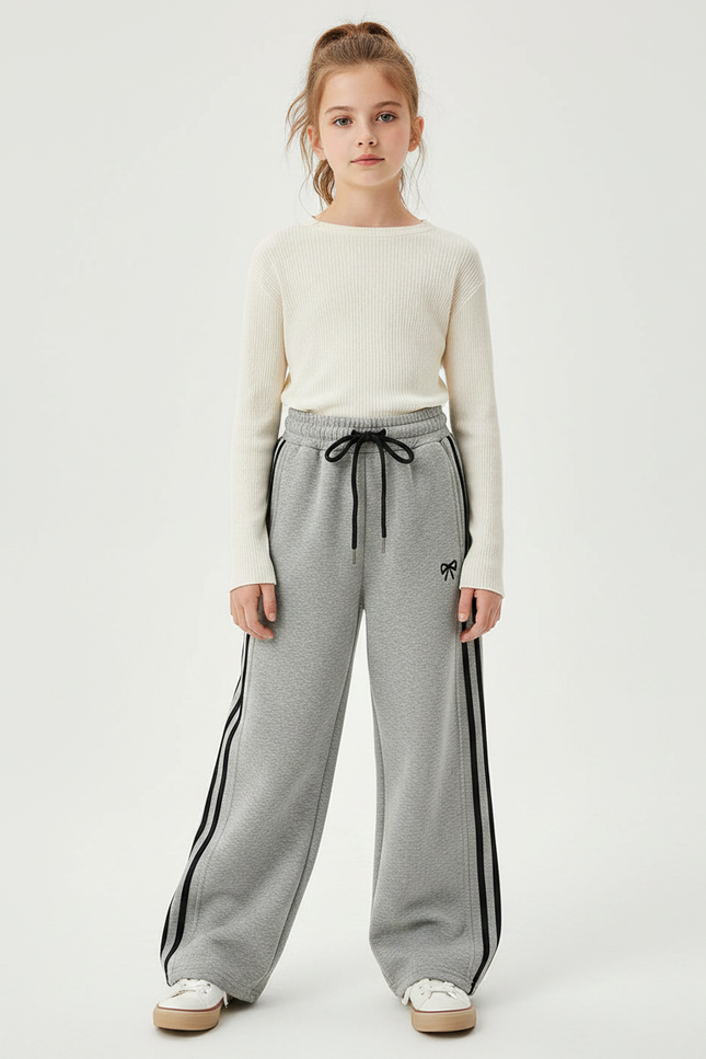 Pantalon Gris Et Noir - Molleton