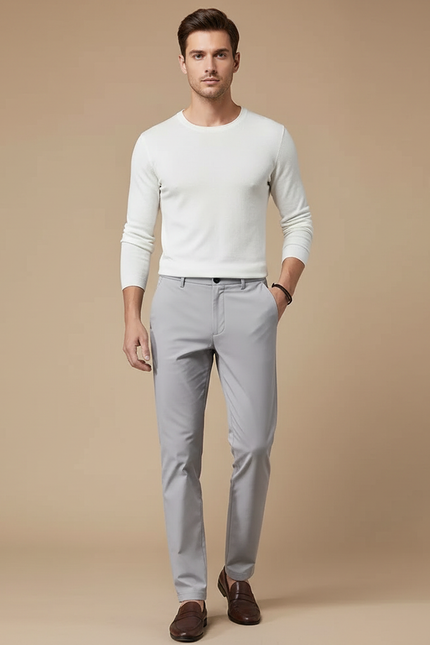 Pantalon Classe Gris Homme - Polyester
