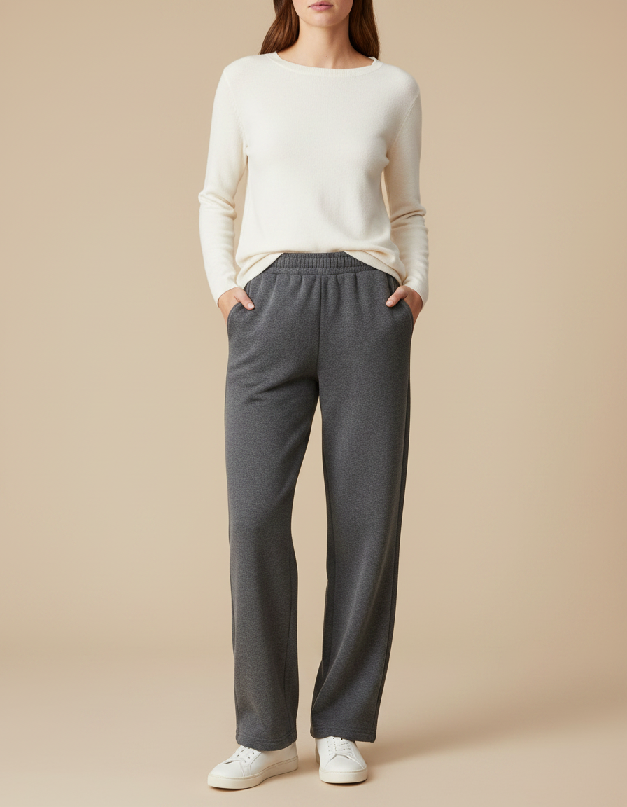 Pantalon Sport Gris Femme - Molleton