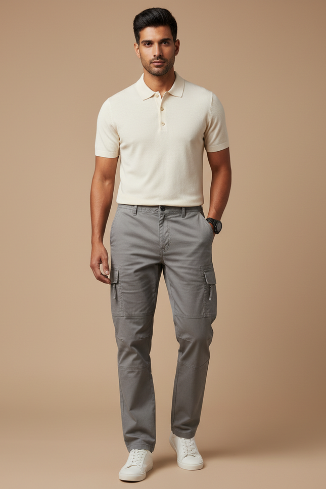 Pantalon De Travail Gris - Toile