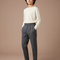 Pantalon Gris Plissé Élégant Décontracté Garçon - Gabardine