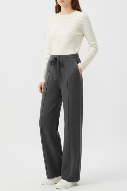 Pantalon Gris En Laine