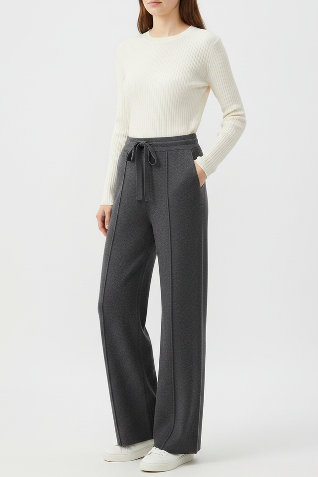 Pantalon Gris En Laine