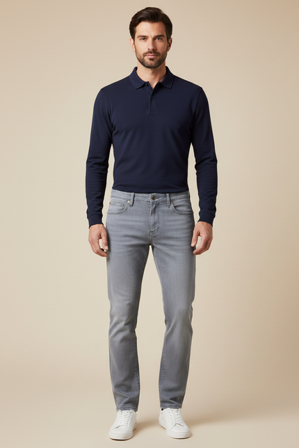Pantalon Jeans Gris