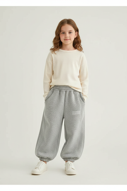 Pantalon Gris Eba6 - Molleton