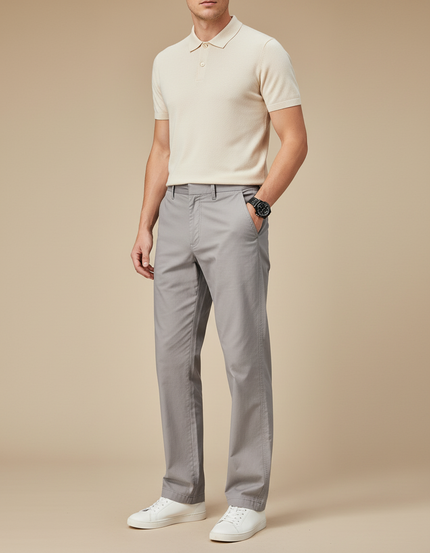 Pantalon Classique Gris - Gabardine