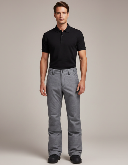 Pantalon Ski Gris Chiné - Polyester