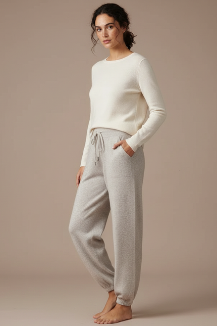 Pantalon Cachemire Gris - Laine