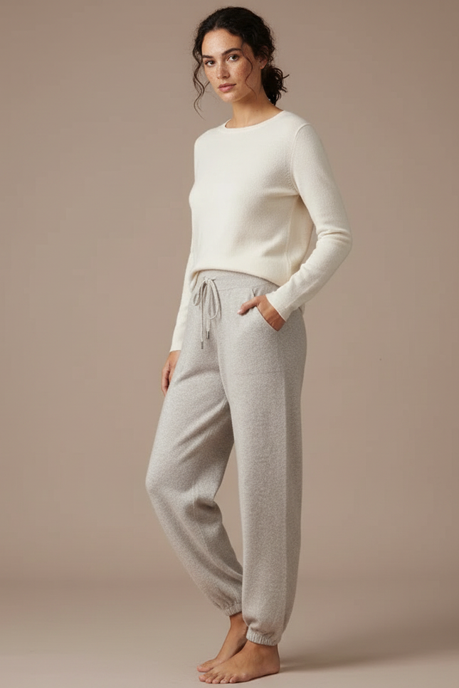 Pantalon Cachemire Gris - Laine