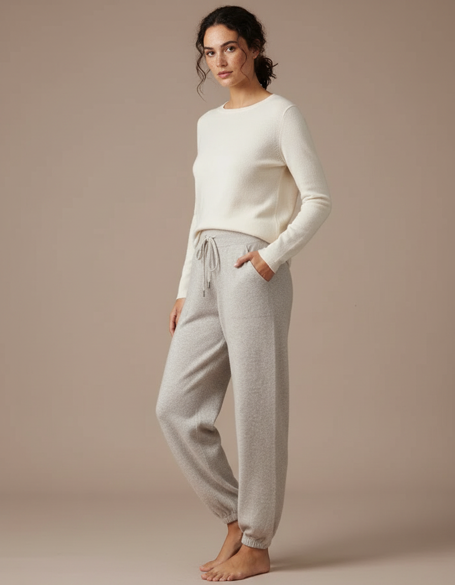 Pantalon Cachemire Gris - Laine