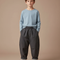 Pantalon Gris Ample Décontracté Chaud Enfant - Molleton
