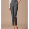 Pantalon De Costume Gris Femme - Gabardine