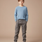 Pantalon Gris Cargo Coton Décontracté Garçon