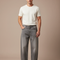 Pantalon Gris Ample Décontracté Homme Coton - Jean