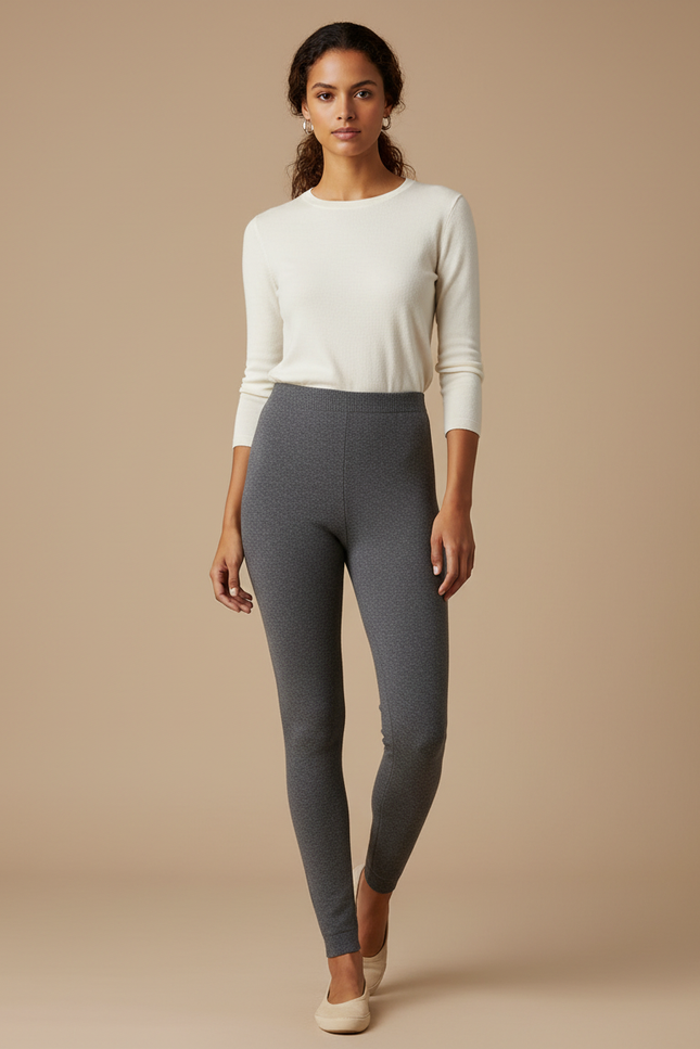 Pantalon Legging Gris - Maille