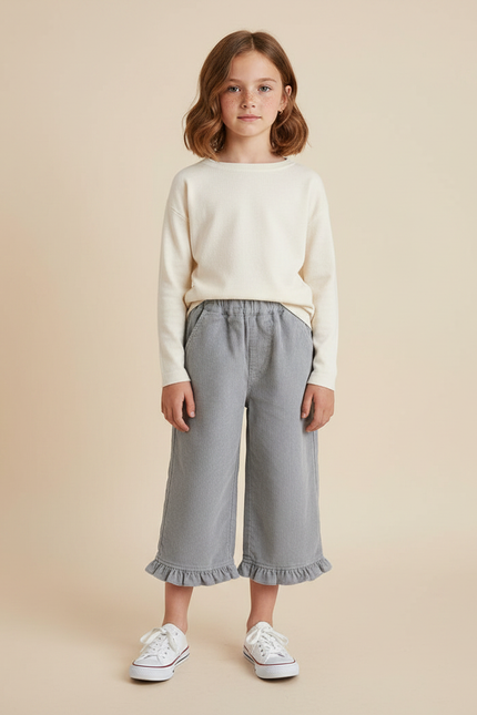 Pantalon Capri Gris - Cordé