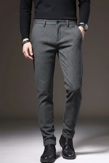 Pantalon Gris Slim - Tweed