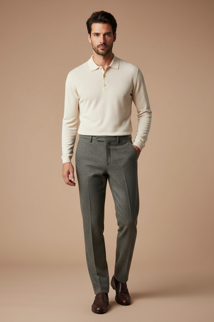 Pantalon Flanelle Gris - Laine