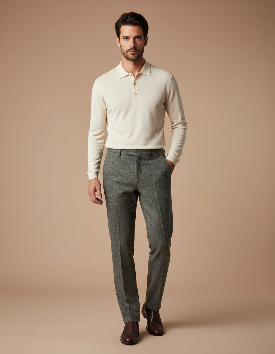 Pantalon Flanelle Gris - Laine