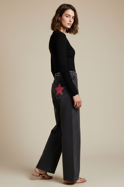 Pantalon Gris Charbon - Jean