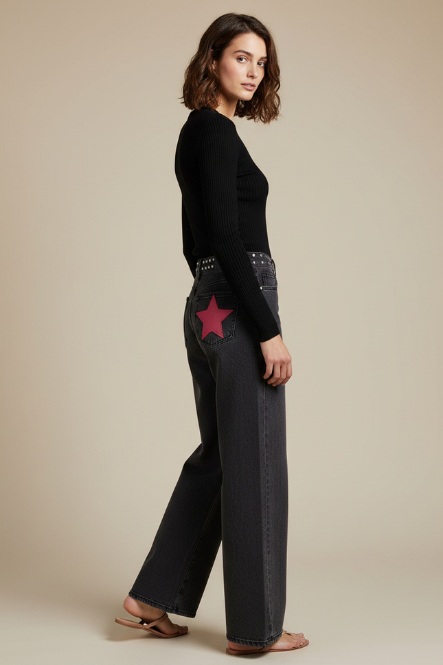 Pantalon Gris Charbon - Jean