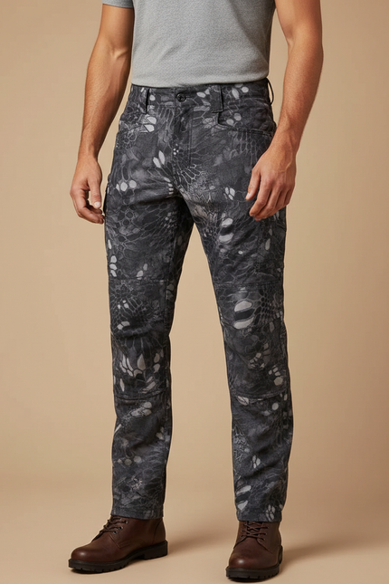 Pantalon Camouflage Homme Gris - Toile