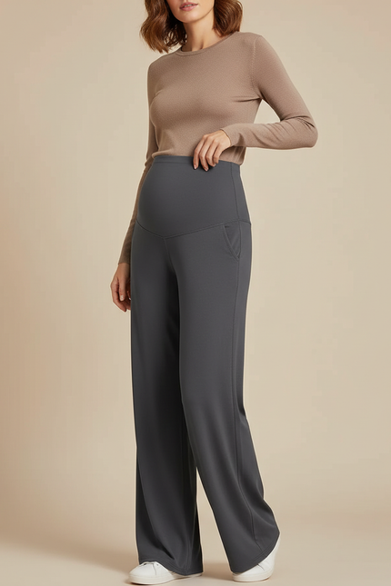 Pantalon Grossesse Gris - Maille