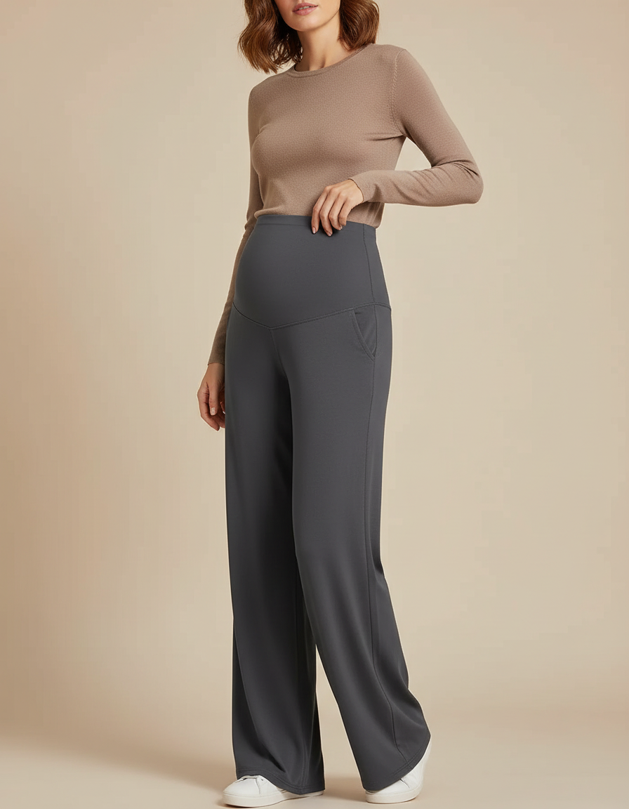 Pantalon Grossesse Gris - Maille