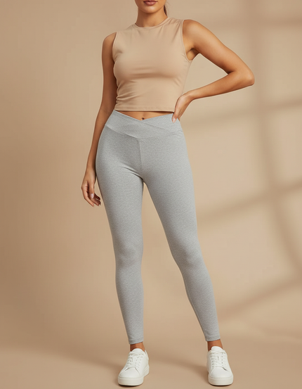 Pantalon Slim Gris Femme - Molleton