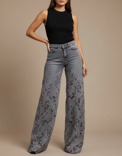 Pantalon Gris Femme Habillé