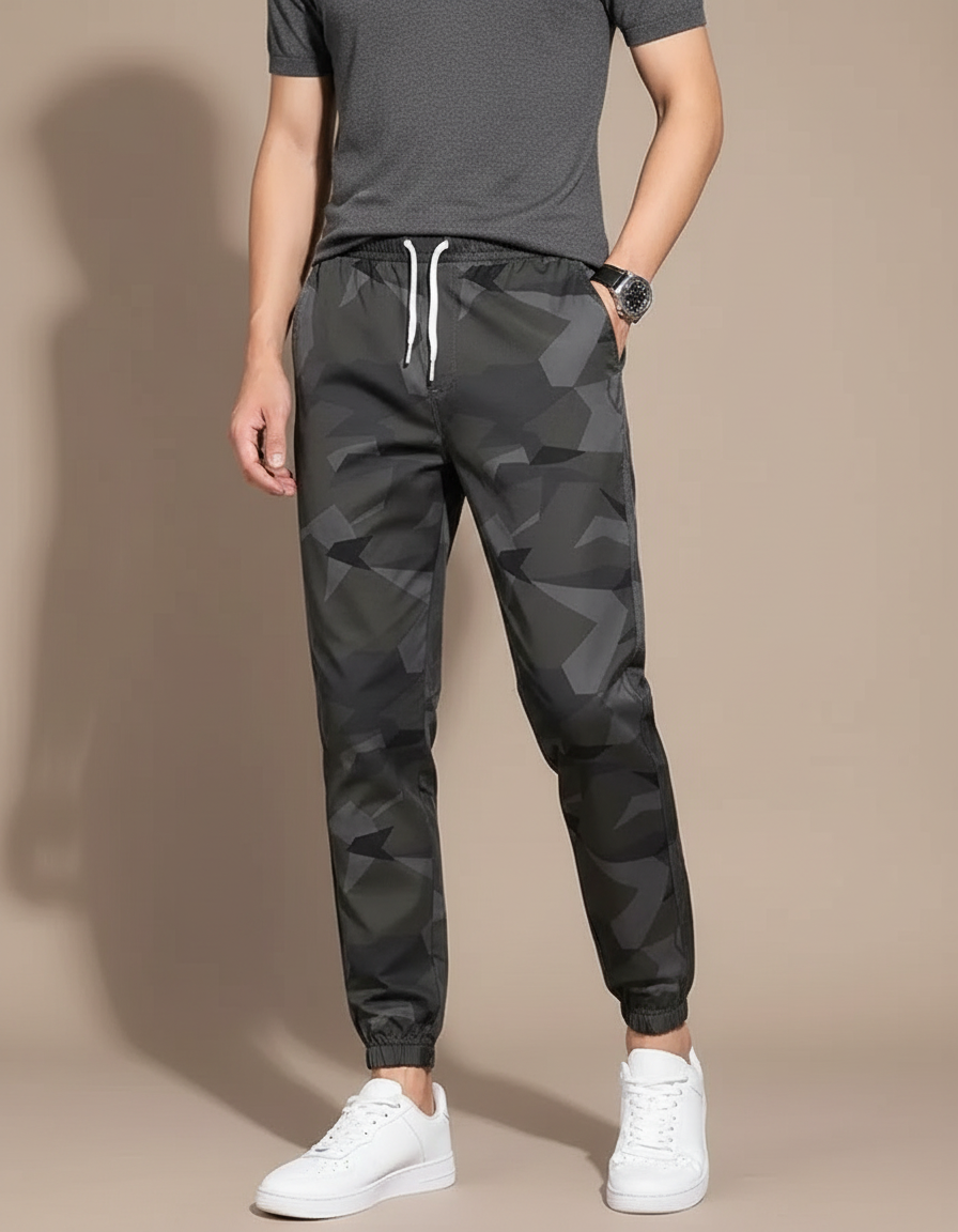 Pantalon Camouflage Gris - Polyester