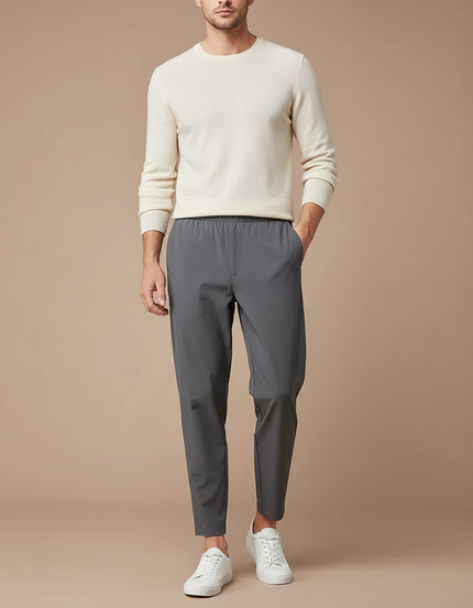 Pantalon Court Gris Homme - Polyester