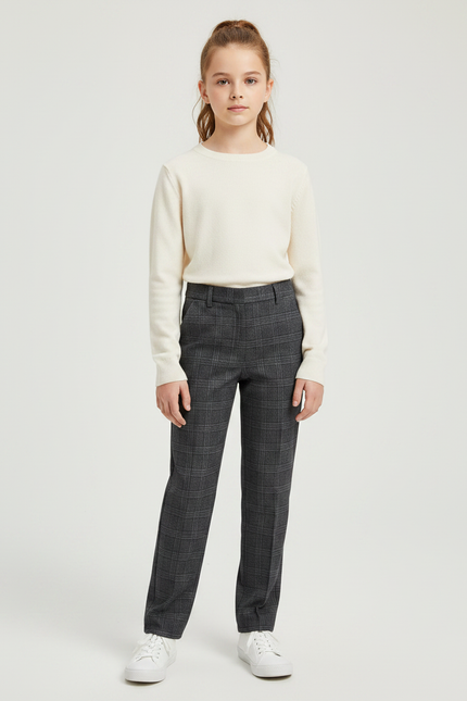 Pantalon Tartan Gris - Tweed